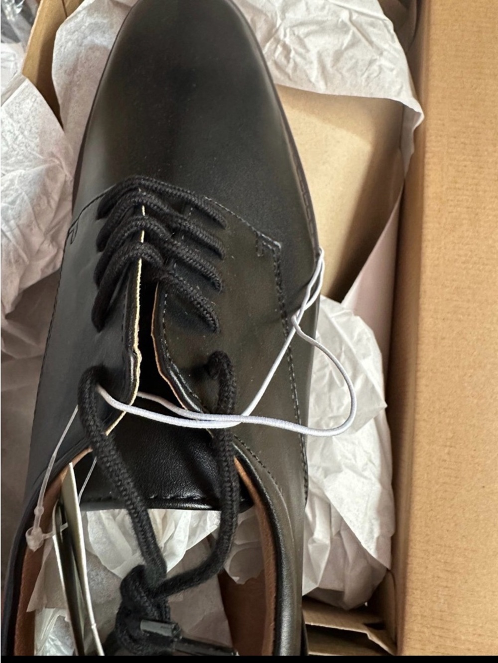 a new day Men's Black Lace-Up Derby Oxfords